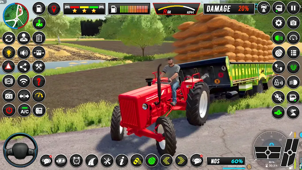 Indian Tractor Simulator Games  [МОД Все открыто] Screenshot 1