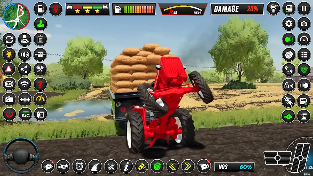 Indian Tractor Simulator Games  [МОД Все открыто] Screenshot 4