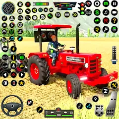 Скачать взломанную Indian Tractor Simulator Games  [МОД Все открыто] - последняя версия apk на Андроид