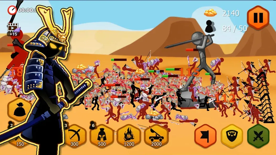 Stickman Battle 2: Empires War (Стикмен Битва 2)  [МОД Unlocked] Screenshot 4