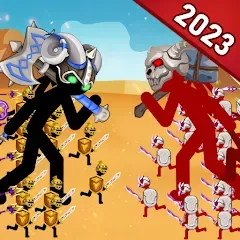 Скачать взломанную Stickman Battle 2: Empires War (Стикмен Битва 2)  [МОД Unlocked] - полная версия apk на Андроид