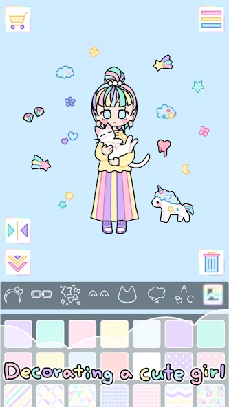 Pastel Girl : Dress Up Game  [МОД Все открыто] Screenshot 2