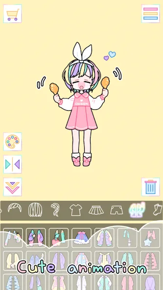 Pastel Girl : Dress Up Game  [МОД Все открыто] Screenshot 4