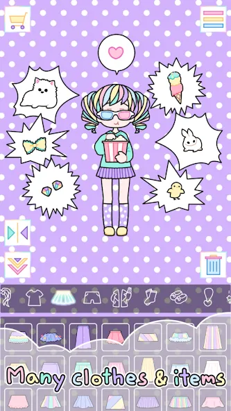 Pastel Girl : Dress Up Game  [МОД Все открыто] Screenshot 5