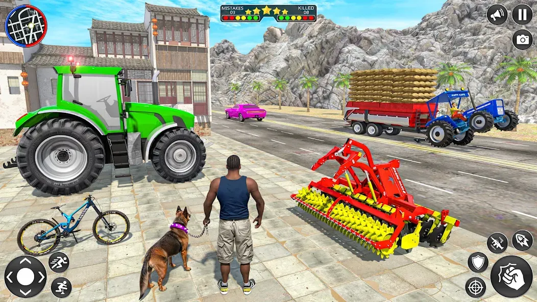 Indian Tractor Driving Game 3D (Фарминг Геймс)  [МОД Mega Pack] Screenshot 1