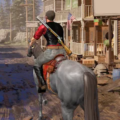 Взломанная West Cowboy - Gunfighter Game (Уэст Ковбой)  [МОД Много денег] - последняя версия apk на Андроид