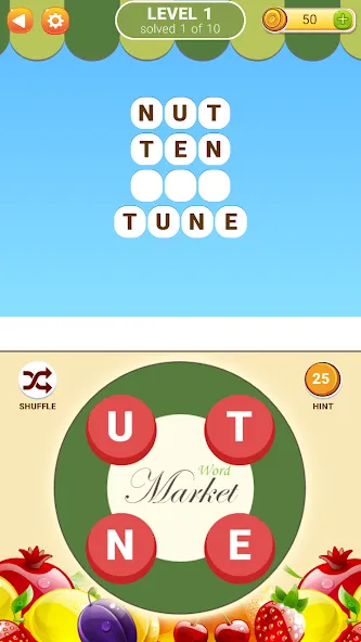 Word Market 2  [МОД Много денег] Screenshot 1