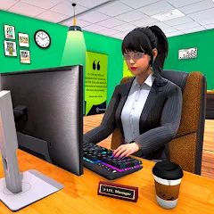 Взломанная Virtual HR Manager Job Games  [МОД Много денег] - стабильная версия apk на Андроид