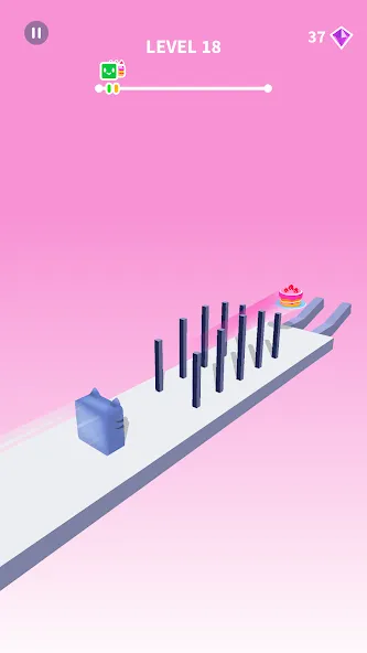 Jelly Shift - Obstacle Course (Джелли Шифт)  [МОД Unlocked] Screenshot 2