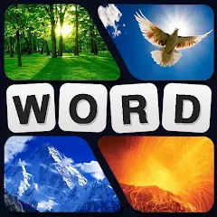 Скачать взломанную Puzzle: 4 pics 1 word offline  [МОД Много монет] - стабильная версия apk на Андроид