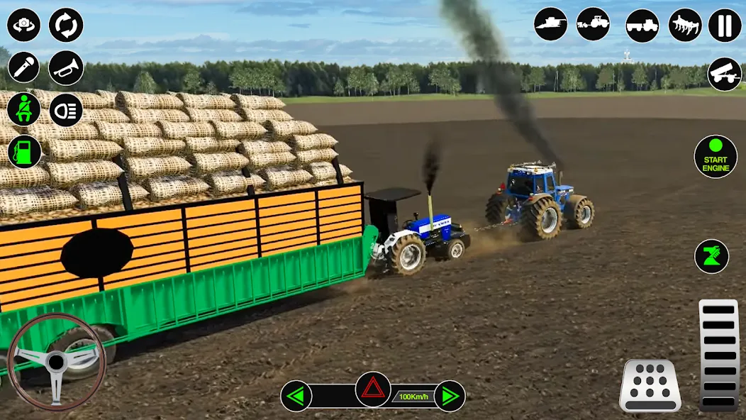 Farming Tractor Simulator Game  [МОД Бесконечные деньги] Screenshot 2