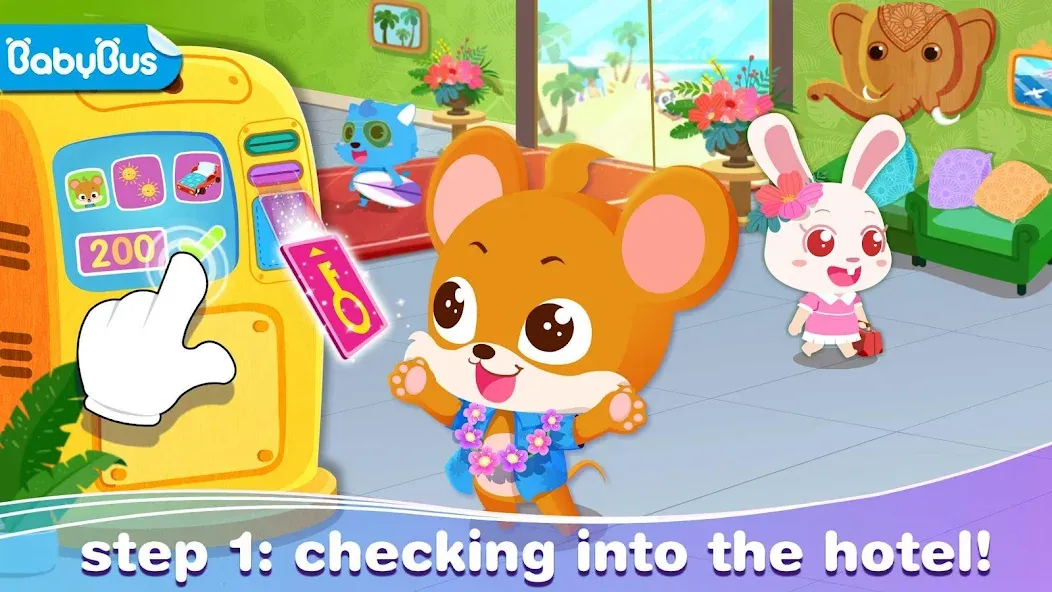 Baby Panda’s Summer: Vacation  [МОД Бесконечные монеты] Screenshot 1