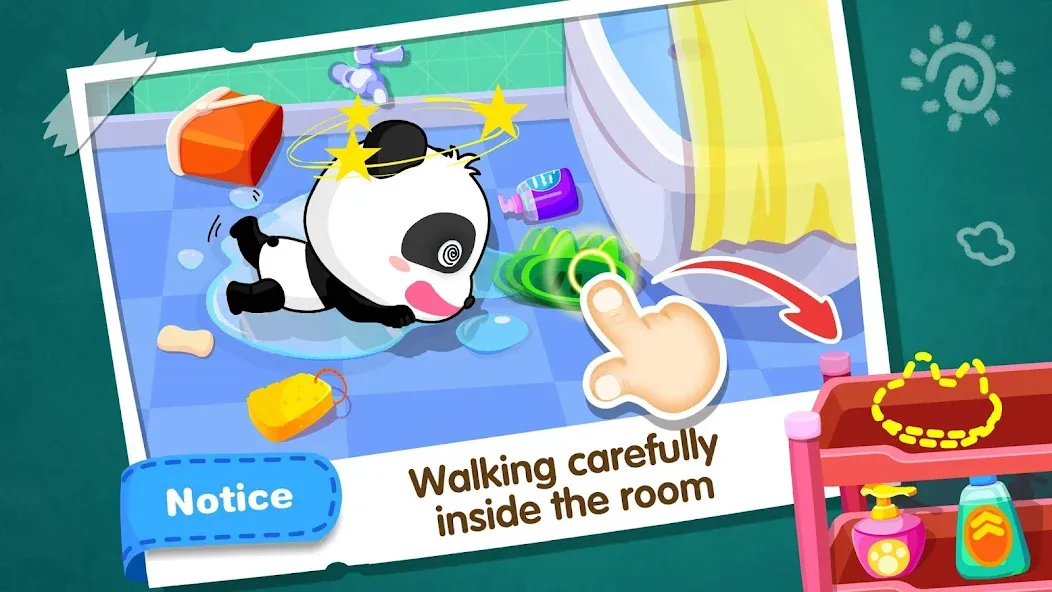 Baby Panda Home Safety  [МОД Бесконечные монеты] Screenshot 4