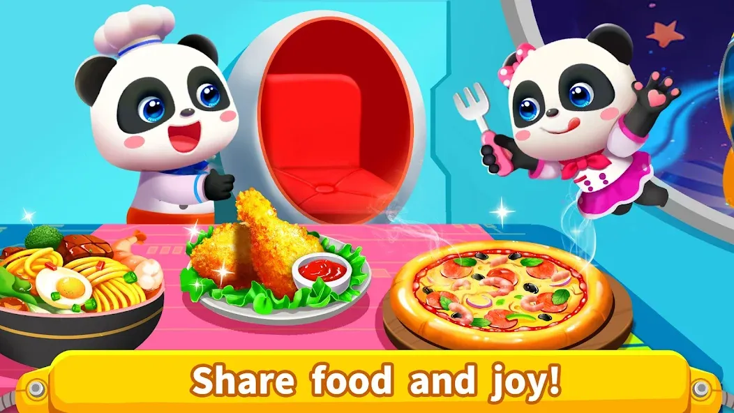 Little Panda's Space Kitchen  [МОД Бесконечные деньги] Screenshot 4