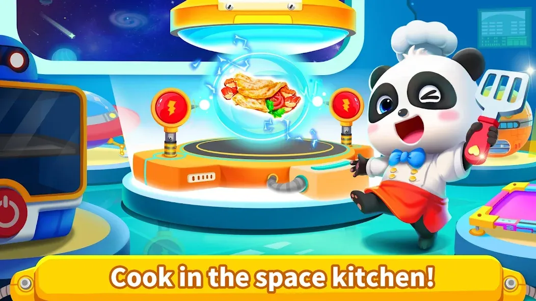 Little Panda's Space Kitchen  [МОД Бесконечные деньги] Screenshot 5