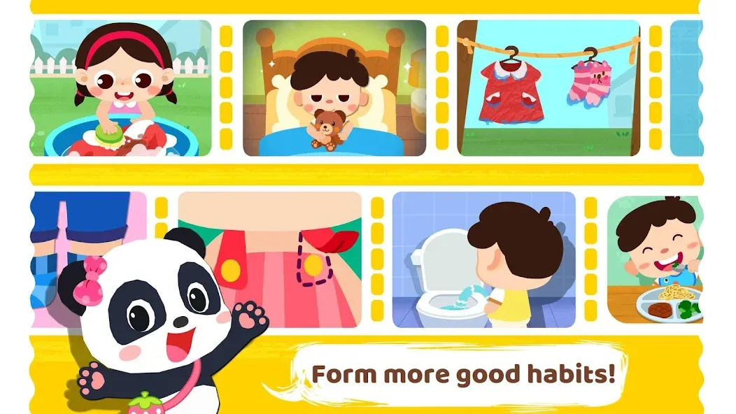 Baby Panda's Daily Habits  [МОД Бесконечные монеты] Screenshot 5