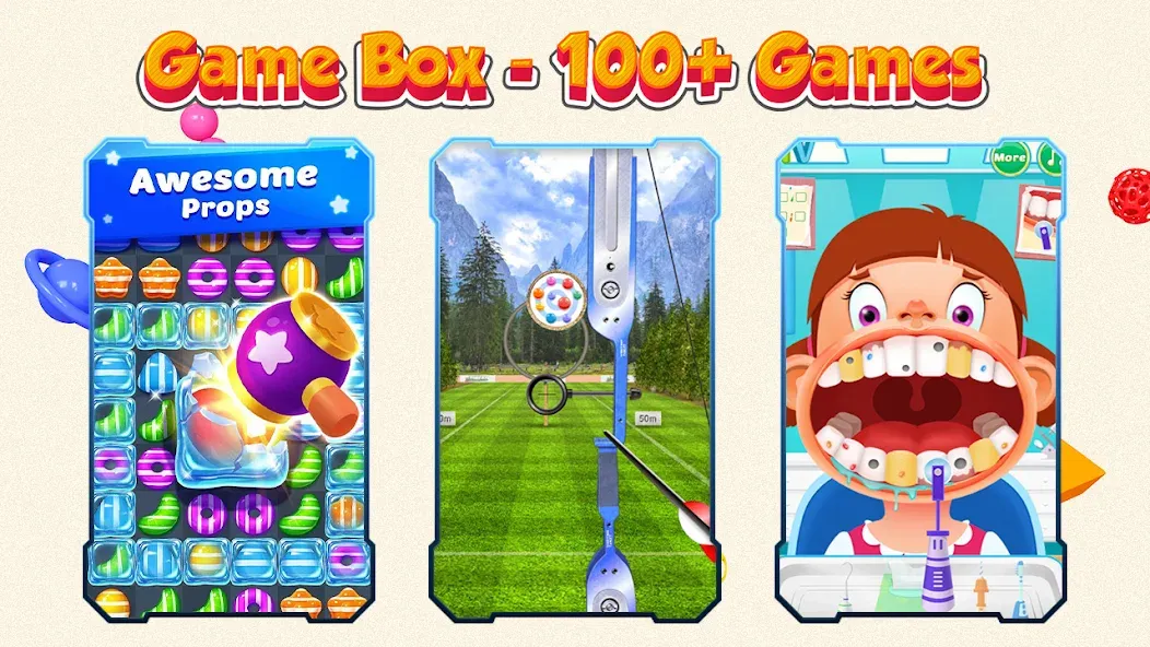 Game Box - 100+ Games (Гейм Бокс)  [МОД Меню] Screenshot 2