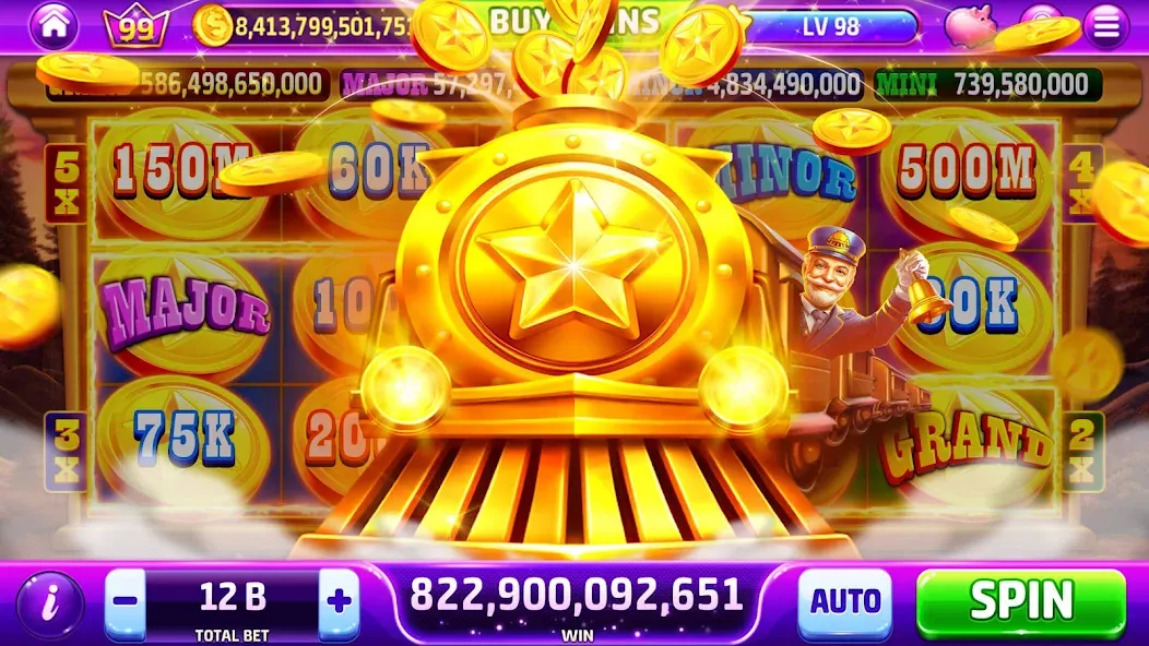 Golden Casino - Slots Games (Голден Казино)  [МОД Бесконечные деньги] Screenshot 3