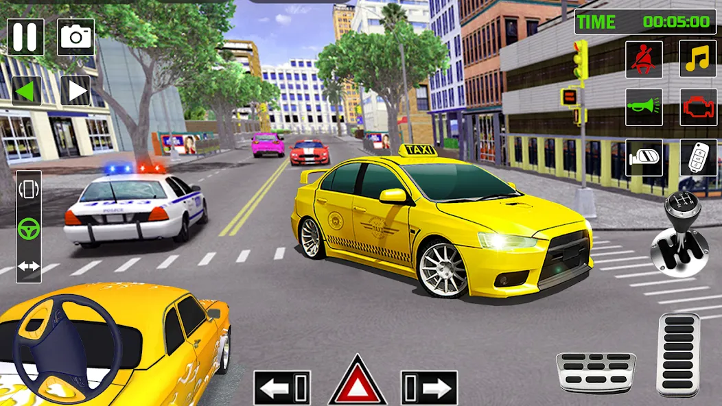 City Taxi Games-Taxi Car Games (Сити Такси Игры)  [МОД Бесконечные деньги] Screenshot 1