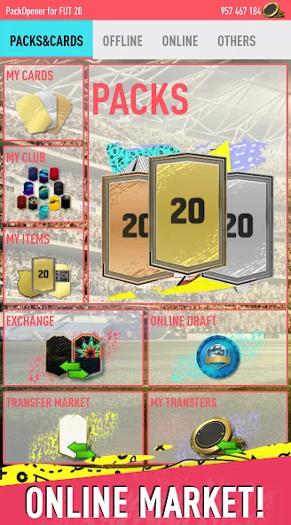 Pack Opener for FUT 20 by SMOQ (Пак открыватель для  20 от )  [МОД Unlocked] Screenshot 2