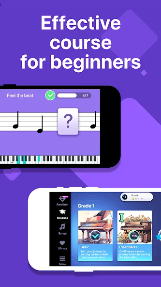 Simpia: Learn Piano Fast (Симпиа)  [МОД Unlocked] Screenshot 2