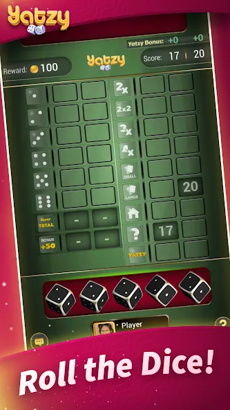 Yatzy - Offline Dice Games (Ятзи)  [МОД Бесконечные монеты] Screenshot 2