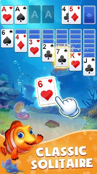 Solitaire: Fish Master (Солитер)  [МОД Много денег] Screenshot 1