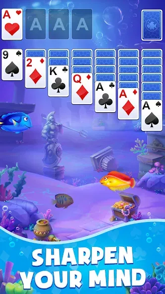 Solitaire: Fish Master (Солитер)  [МОД Много денег] Screenshot 2