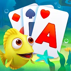 Взлом Solitaire TriPeaks Fish (Солитер ТриПикс Рыбка)  [МОД Menu] - полная версия apk на Андроид