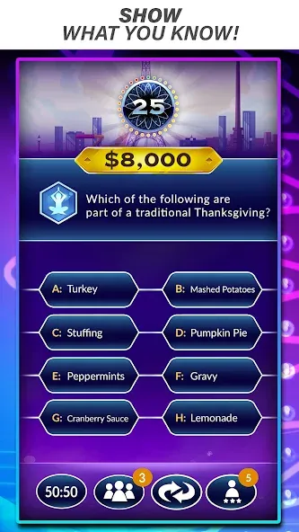 Official Millionaire Game  [МОД Бесконечные монеты] Screenshot 1