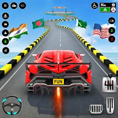 Скачать взлом GT Car Stunt : Ramp Car Stunts (ДжиТи Кар Стант)  [МОД Unlimited Money] - стабильная версия apk на Андроид