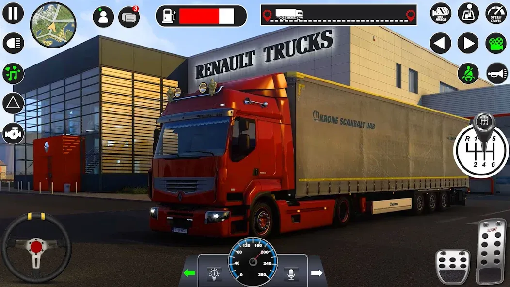 Euro Cargo Truck Simulator 3D  [МОД Все открыто] Screenshot 3