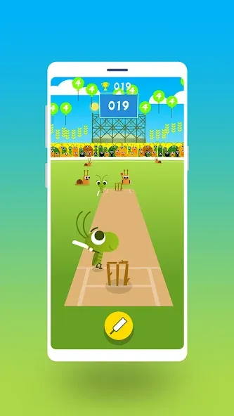 Cric Game - Doodle Cricket (Крик Гейм)  [МОД Много монет] Screenshot 1