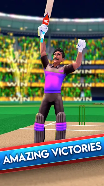 Stick Cricket Clash (тик Крикет Клаш)  [МОД Много монет] Screenshot 4