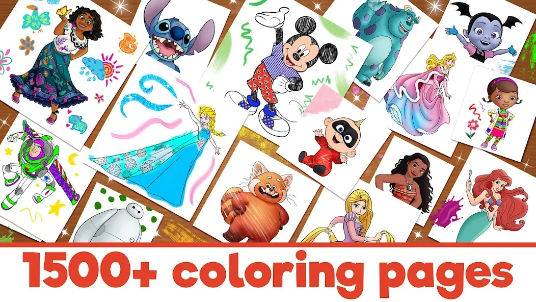 Disney Coloring World (Дисней)  [МОД Unlocked] Screenshot 1