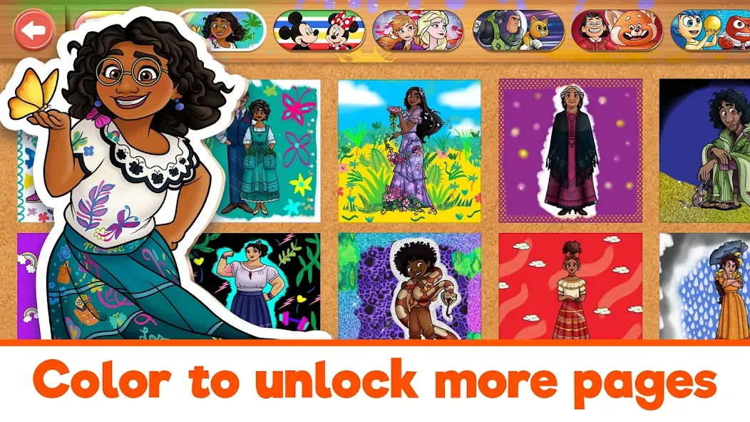 Disney Coloring World (Дисней)  [МОД Unlocked] Screenshot 5