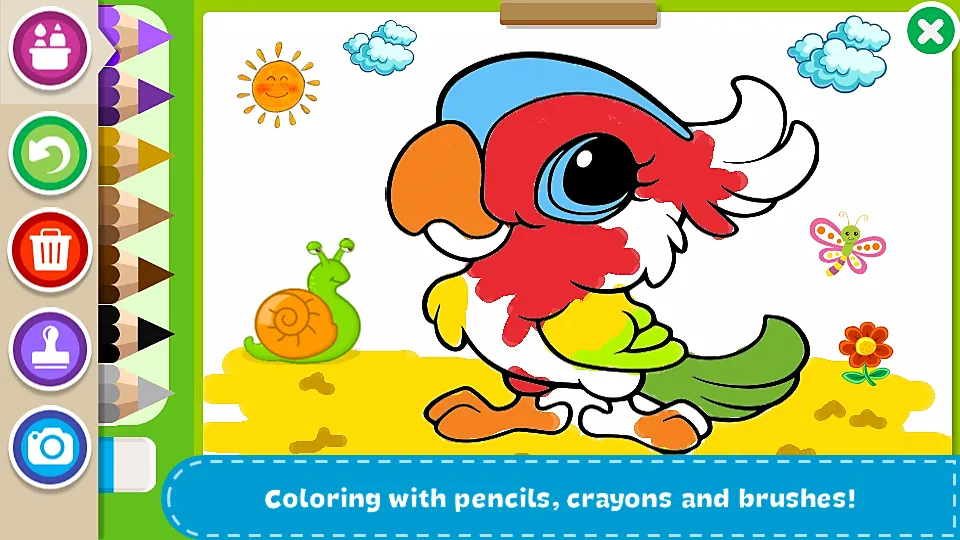 Coloring Book - Kids Paint  [МОД Много монет] Screenshot 1