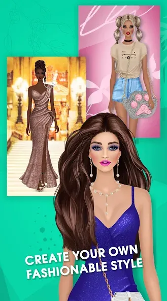 Fashion Triple Match: Dress Up (Фэшн Мердж)  [МОД Много денег] Screenshot 1