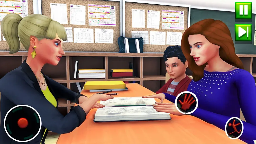 High School Teacher Sim Games  [МОД Много денег] Screenshot 3