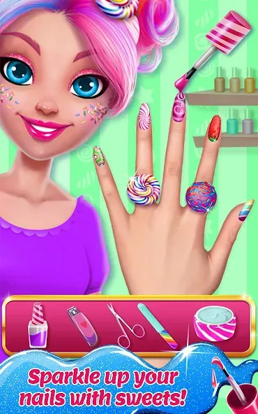 Candy Makeup Beauty Game  [МОД Unlocked] Screenshot 3