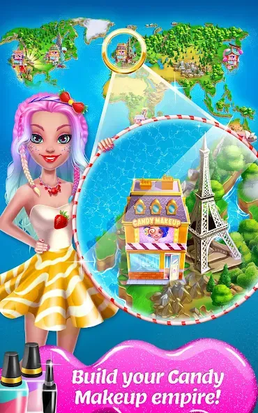 Candy Makeup Beauty Game  [МОД Unlocked] Screenshot 5