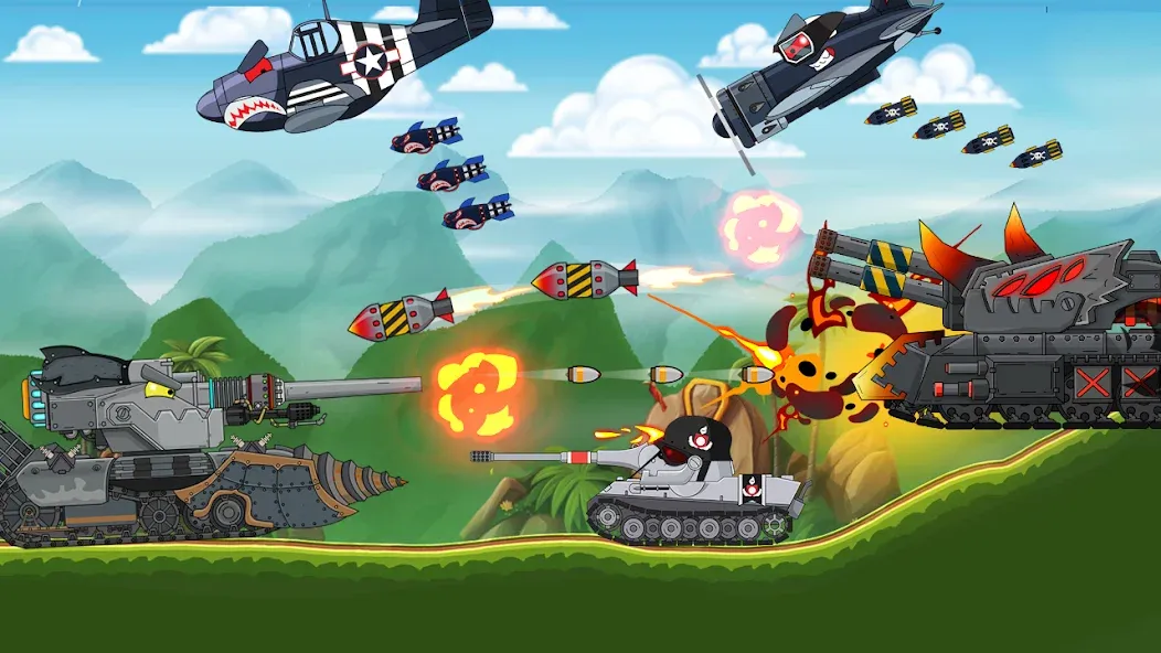 Tank Combat: War Battle (Танковый бой)  [МОД Меню] Screenshot 4