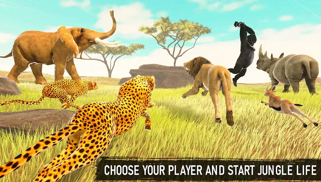 Savanna Safari: Land of Beasts (Саванна игра выживания животных)  [МОД Бесконечные монеты] Screenshot 3