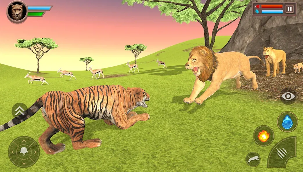 Savanna Safari: Land of Beasts (Саванна игра выживания животных)  [МОД Бесконечные монеты] Screenshot 4