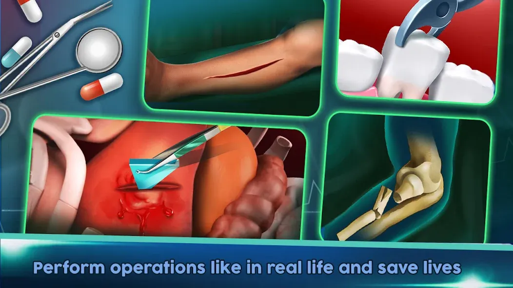 Surgery Doctor Simulator Games  [МОД Menu] Screenshot 5