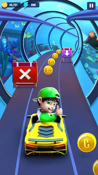 Mini Car Runner - Racing Games (Мини Кар Раннер)  [МОД Все открыто] Screenshot 4