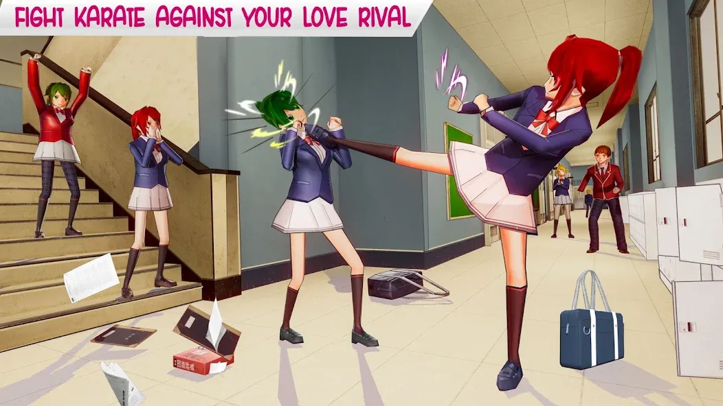 Anime High School Life  [МОД Бесконечные монеты] Screenshot 1