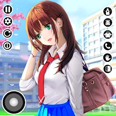 Скачать взлом Anime High School Life  [МОД Бесконечные монеты] - стабильная версия apk на Андроид