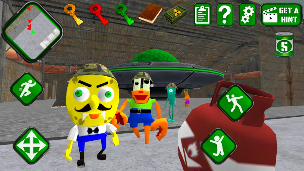 Sponge Area 51. Neighbor Alien  [МОД Unlimited Money] Screenshot 3