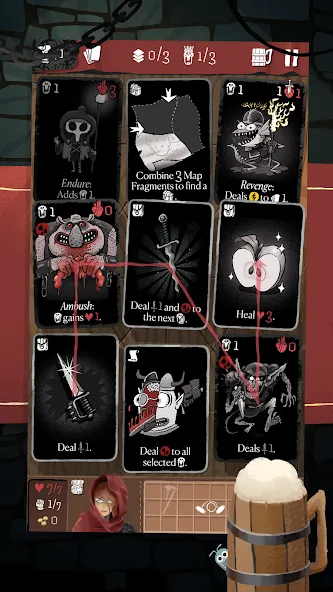 Card Crawl Adventure (Кард Кроул Приключение)  [МОД Много денег] Screenshot 1